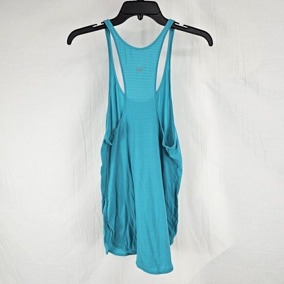 Lululemon Athletica Blue Green Silver Stripe What The Sport Singlet Tank 8/10 - Picture 4 of 5